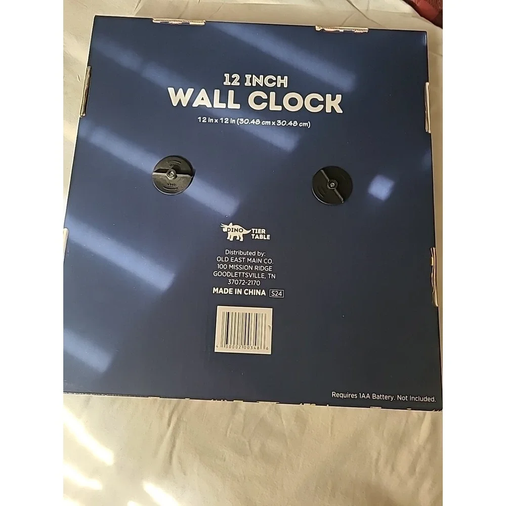 12 Inch Learning Wall Clock - Dino Tier Table